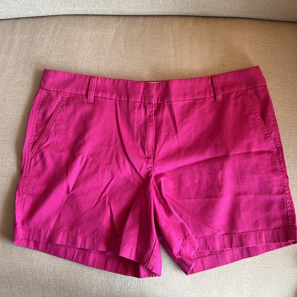 J. Crew 5" Classic Chino Short in Soft Azalea sz 14 NWT - Picture 3 of 16